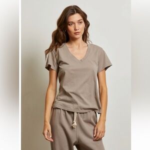 perfectwhitetee Hendrix T shirt in mushroom. Size medium.